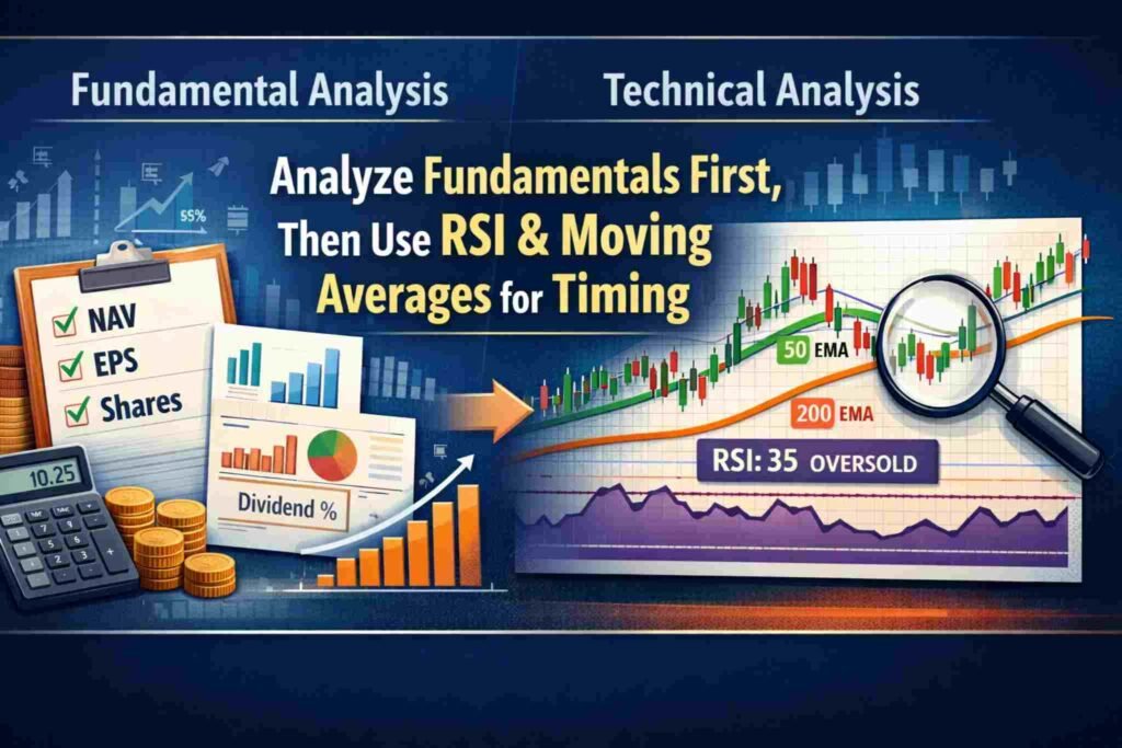 Analyze a Company’s Fundamental Strength First (NAV, EPS, Share Structure), Then Apply RSI and Moving Averages for Timing: The Intelligent Formula for Profitable Stock Market Investing